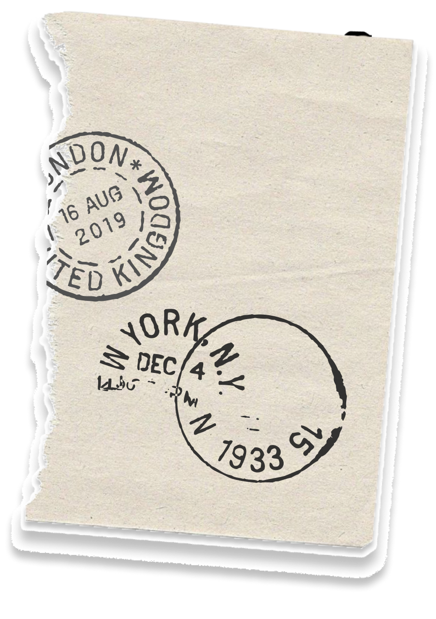 Vintage postage stamps